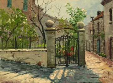 350 人の有名アーティストによるアート作品 Painting - サンライト・ガーデン ロバート・ジラード トーマス・キンケード